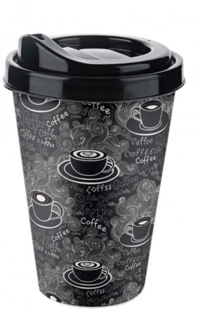 Diverse - Pahar din plastic Coffe House 400ml