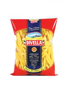 Paste & Biscuiti - Paste Divella Penne ziti rigate 500gr