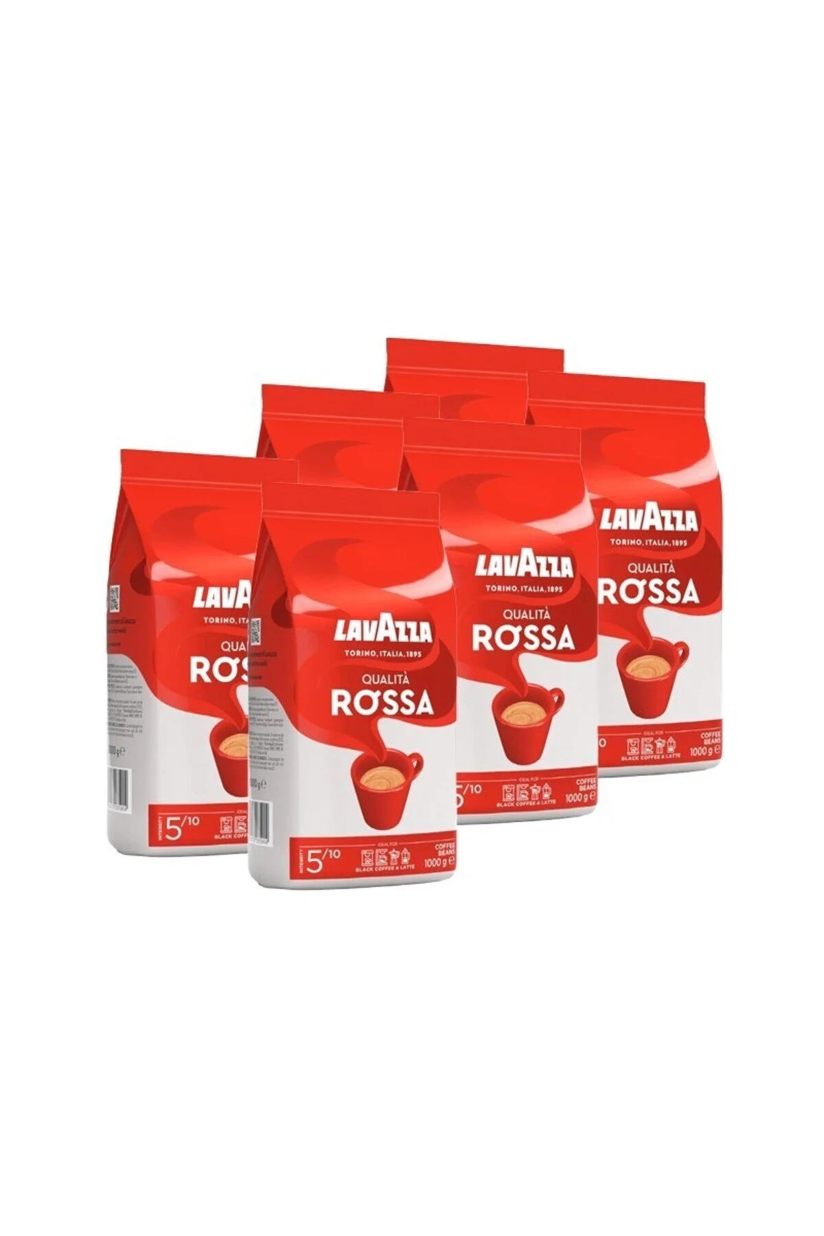Cafea boabe - Set 6 x Cafea boabe Lavazza Qualita Rossa 1 kg
