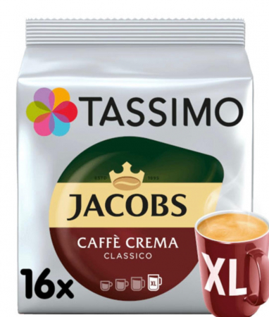Capsule Cafea - Tassimo Jacobs Cafe Crema Classico XL 16 buc