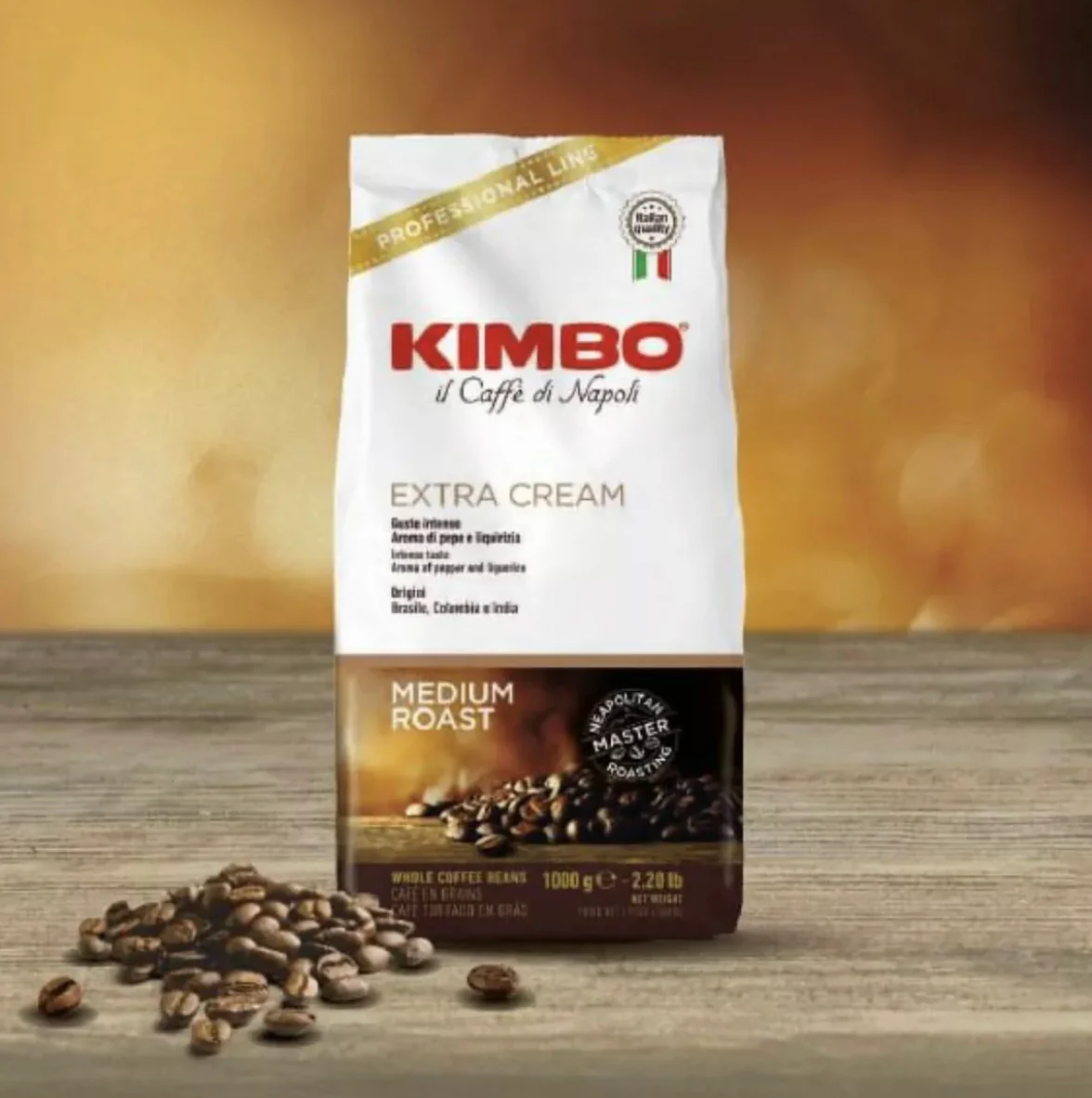 Cafea boabe Kimbo Extra Cream, 1 kg [3]