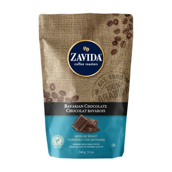 Cafea boabe Zavida Bavarian Chocolate cu aroma de ciocolata bavareza, 340g [1]