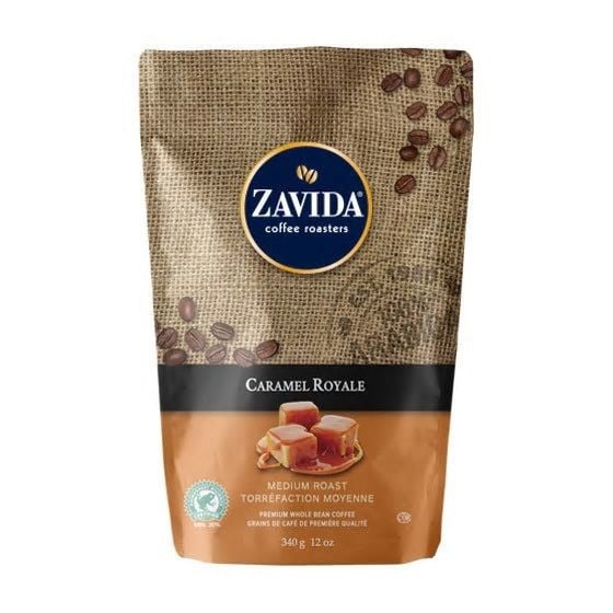 Cafea boabe Zavida Caramel Royale cu aroma de caramel, 340g [1]