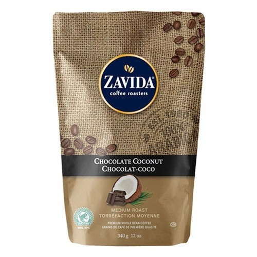 Cafea boabe Zavida Chocolate Coconut cu aroma de ciocolata si cocos, 340g [1]