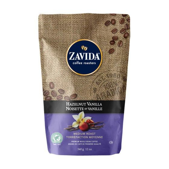 Cafea boabe Zavida Hazelnut Vanilla cu alune de padure si vanilie, 340g [1]