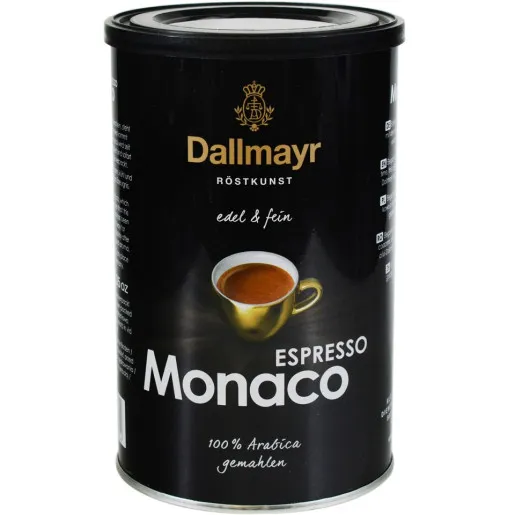 Cafea macinata cutie metalica Dallmayr Monaco Espresso, 200g [1]