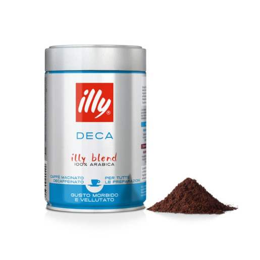 Cafea macinata illy Espresso Decofeinizata in cutie metalica, 250g [1]