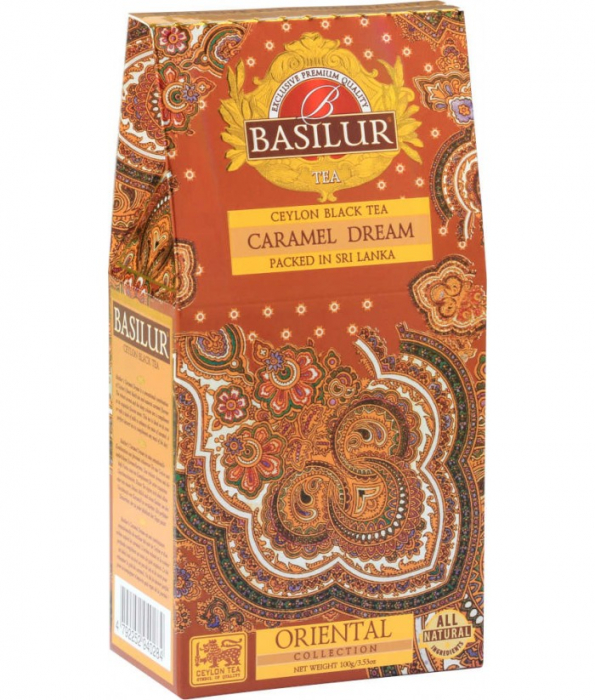 Ceai neagru Basilur Caramel Dream Refill, 100g [3]