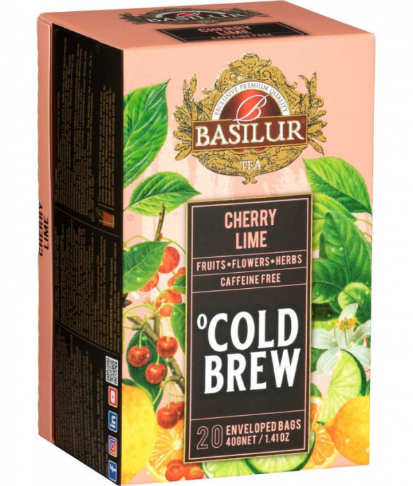 Ceai rece Basilur Brew Cherry si Lime, 20 plicuri [2]