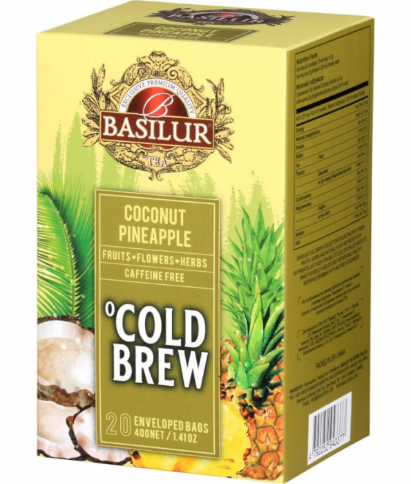 Ceai rece Basilur Brew Coconut-Pineapple, 20 plicuri [1]