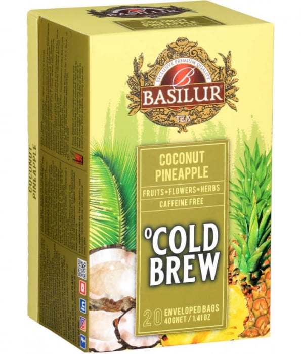 Ceai rece Basilur Brew Coconut-Pineapple, 20 plicuri [2]