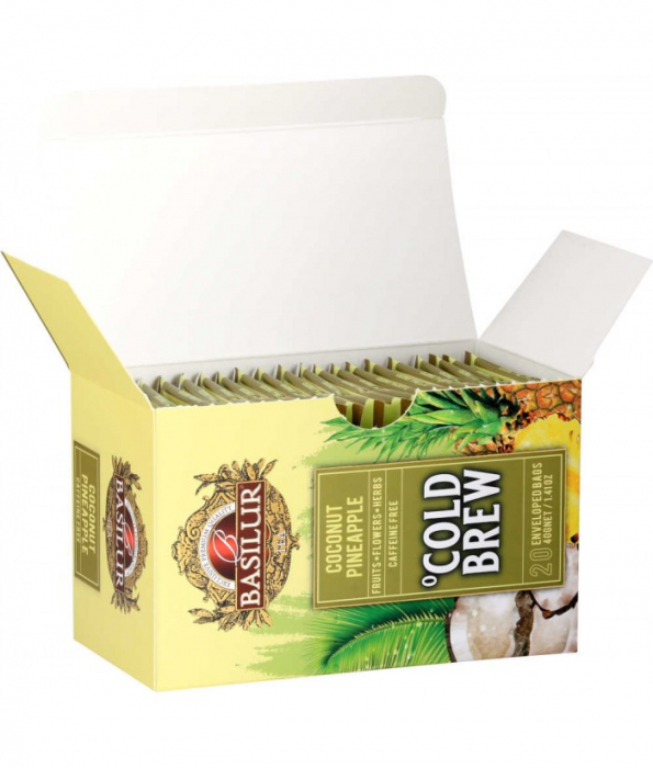Ceai rece Basilur Brew Coconut-Pineapple, 20 plicuri [3]