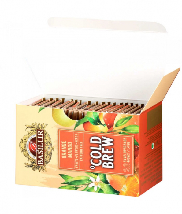 Ceai rece Basilur Brew Orange & Mango, 20 plicuri [4]