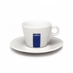 Cesti si farfurii - Set cesti + farfurii cafea ceramica Lavazza Cappucino, 6 buc