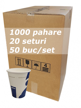 Pahare de cafea - Bax pahare carton Lavazza 8oz - 240ml, 2000 buc