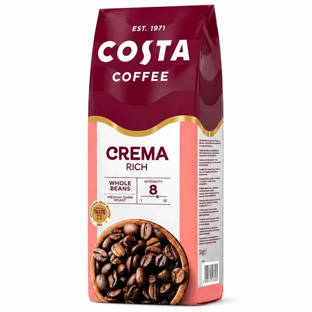 Cafea Boabe - Cafe boabe Costa Coffee Crema Rich, 1kg