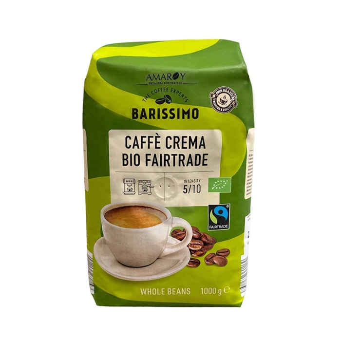 Cafea Boabe - Cafea boabe Amaroy Barissimo Caffe Crema Bio, 1kg