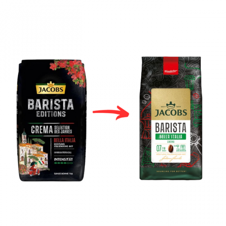 Cafea boabe Jacobs Barista Bella Italia Crema, 1kg [1]