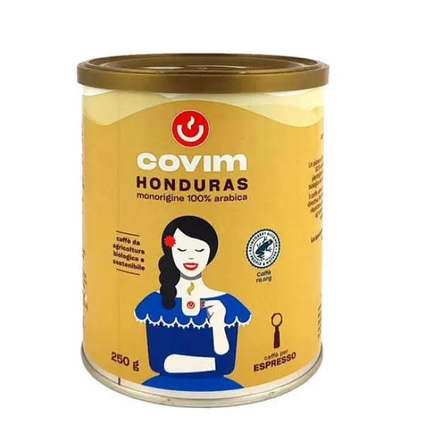 Cafea - Cafea macinata Covim Honduras cutie metalica, 250g