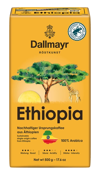 Cafea Macinata - Cafea macinata Dallmayr Ethiopia UTZ, 500g