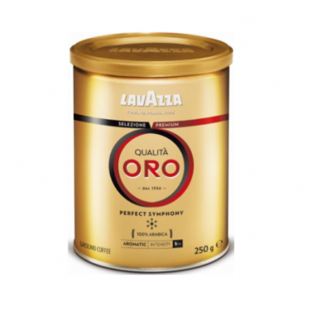 Cafea Macinata - Cafea macinata in cutie metalica Lavazza Qualita Oro, 250g