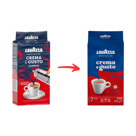 Cafea - Cafea macinata Lavazza Crema e Gusto Classico, 250g