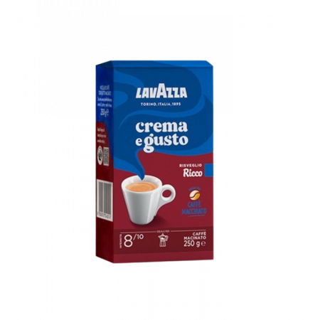Cafea Macinata - Cafea macinata Lavazza Crema e Gusto Ricco, 250 g