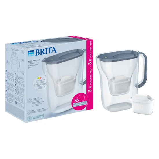 Diverse - Cana Filtranta Brita Starter Pack Style Essential 2,4 L + 3 Filtre Apa Brita Maxtra Pro Stone Blue
