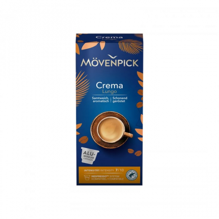 Cafea - Capsule Aluminiu Movenpick Crema Lungo Nespresso, 10 buc