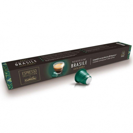 Capsule Cafea - Capsule Caffitaly Brasile compatibile Nespresso, 10 buc