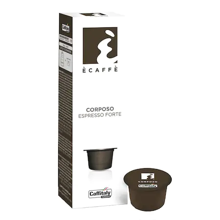 Cafea - Capsule Caffitaly Ecaffe Corposo Espresso Forte, 10 capsule
