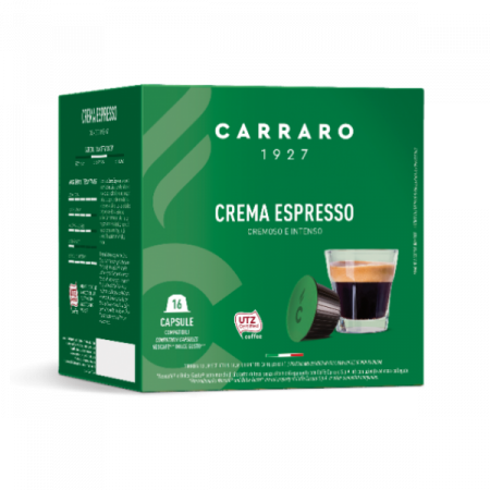 Cafea - Capsule Carraro Crema Espresso Dolce Gusto, 16 buc