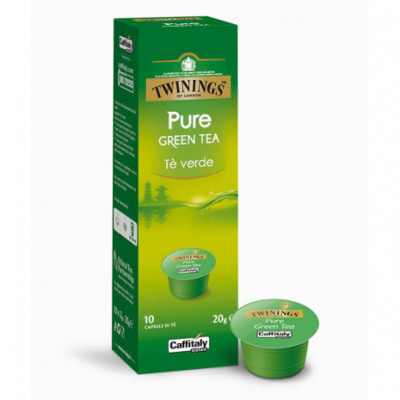 Cafea - Capsule ceai verde Caffitaly Twinings Pure Green, 10 capsule