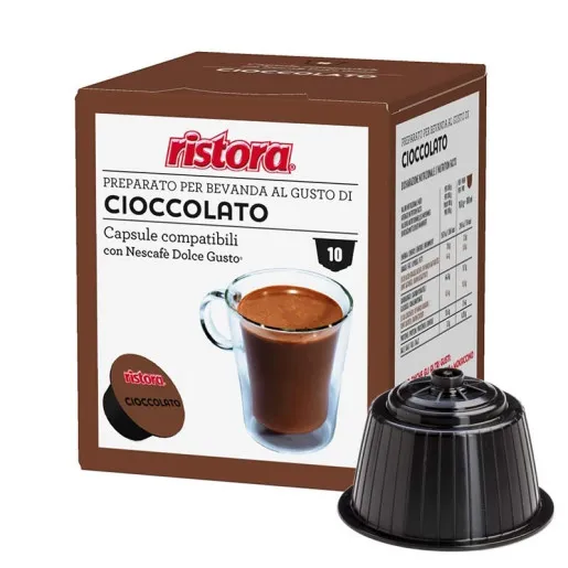 Cafea - Capsule compatibile Dolce Gusto Ristora Cioccolato, 10 buc