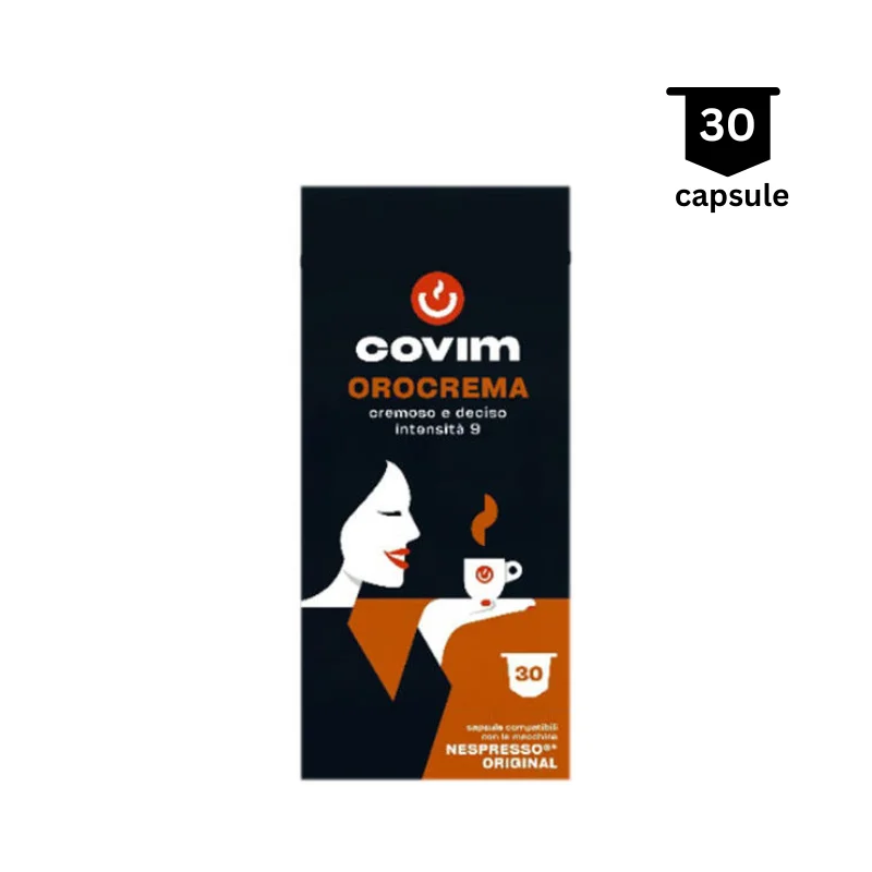 Cafea - Capsule Covim Presso Orocrema compatibile Nespresso, 30 buc