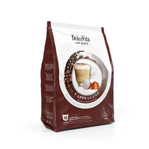 Cafea - Capsule Dolce Vita Cappuccino Compatibile Dolce Gusto, 16 buc