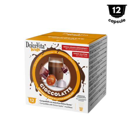 Capsule Cafea - Capsule Dolce Vita Cioccolatte compatibile Dolce Gusto, 12 buc