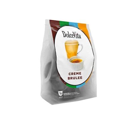 Cafea - Capsule Dolce Vita Creme Brulee Compatibile Dolce Gusto, 16 Buc
