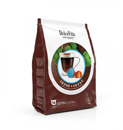 Cafea - Capsule Dolce Vita Irish Cappuccino Compatibile Dolce Gusto, 16 buc
