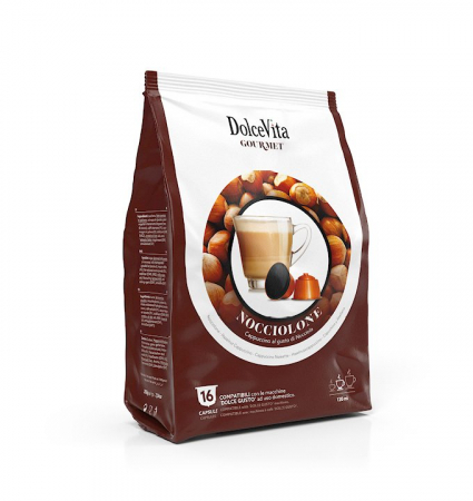 Cafea - Capsule Dolce Vita Nocciolone Compatibile Dolce Gusto, 16 buc