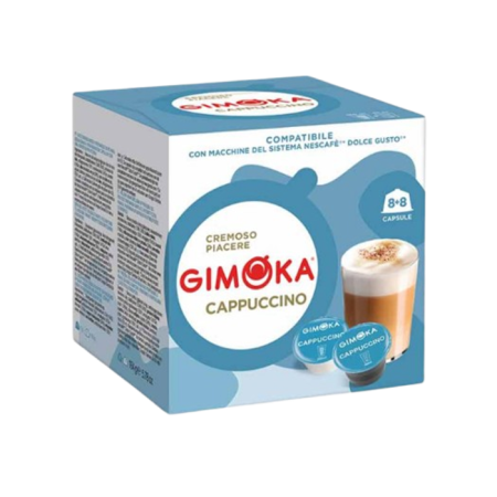 Capsule Cafea - Capsule Gimoka Cappuccino compatibile Dolce Gusto, 16 buc