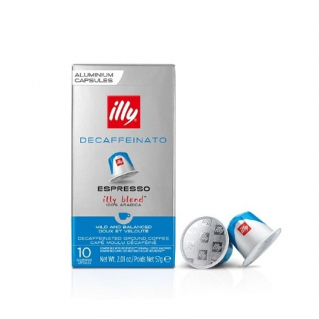 Cafea - Capsule Illy Espresso Decaffeinato, Nespresso, 10 buc