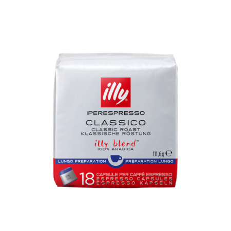 Cafea - Capsule Illy Iperespresso Classico Lungo, 18 capsule