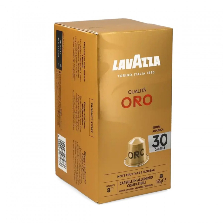Capsule Cafea - Capsule Lavazza Qualita Oro  Compatibil Nespresso, 30 buc