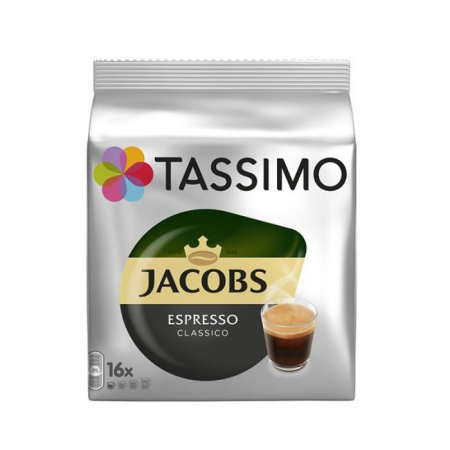 Cafea - Capsule Tassimo Jacobs Espresso Classico, 16 buc