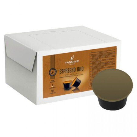 Capsule Cafea - Capsule Vandino Espresso Oro compatibile Lavazza Blue, 100 buc