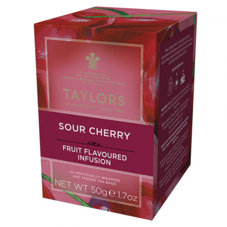 Ceai - Ceai de cirese Taylors of Herrogate, 20 pliculete, 50g