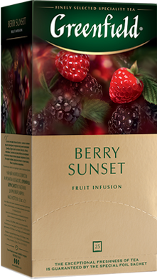 Ceai - Ceai Greenfield Berry Sunset, 25 plicuri