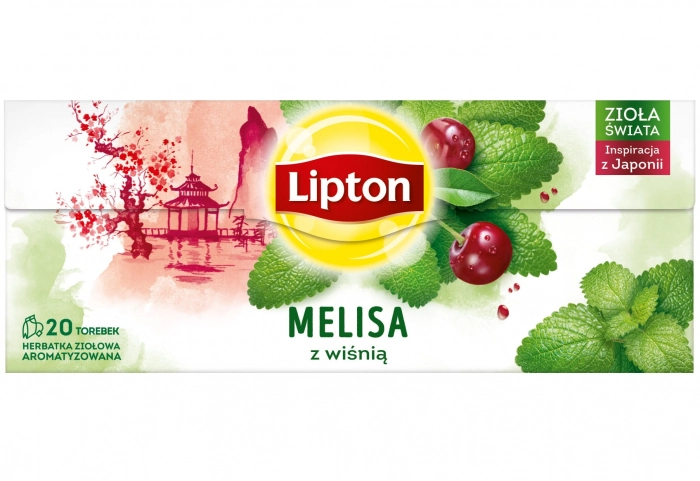Ceai - Ceai Lipton Herbal de Melissa si Cirese, 20 plicuri