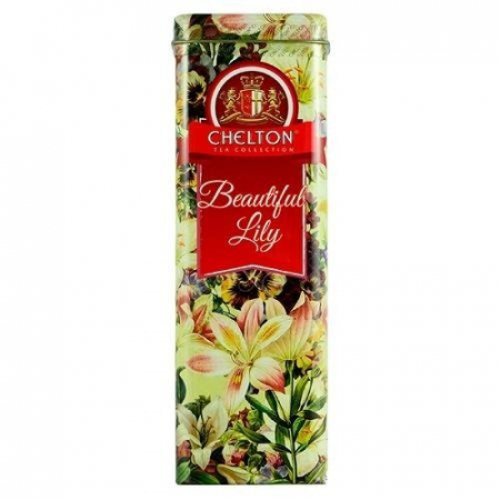 Ceai - Ceai negru Chelton Beautiful Lily, cutie metalica, 80 g